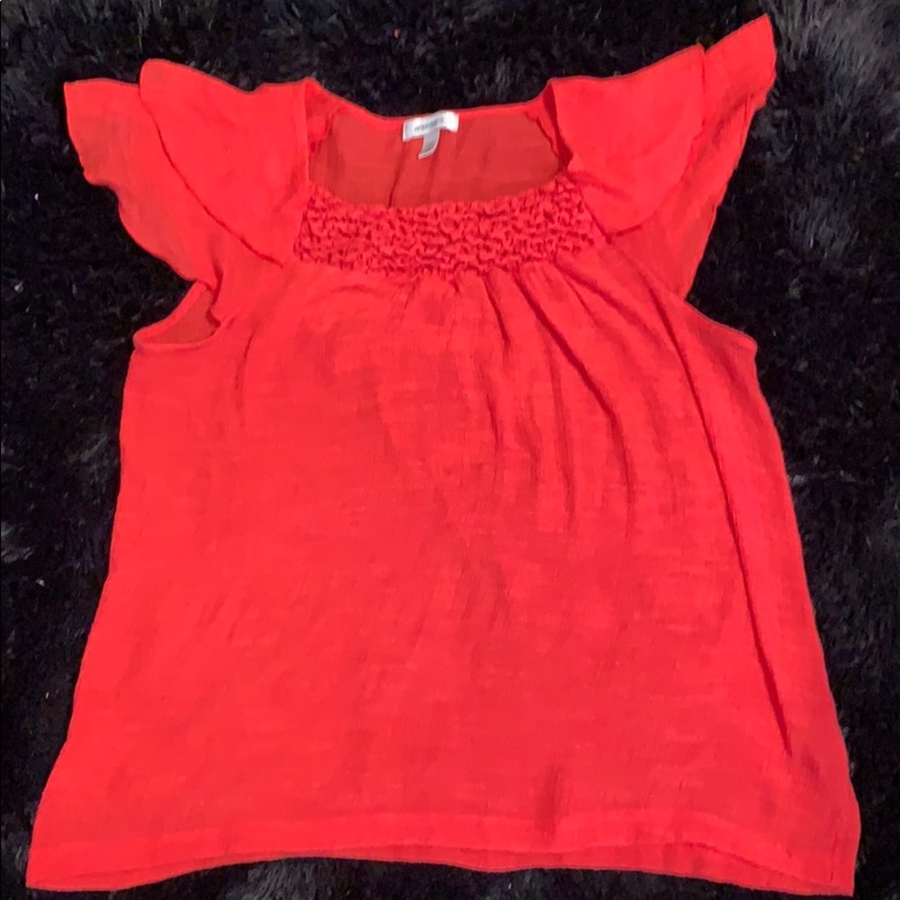 Red dress shirt